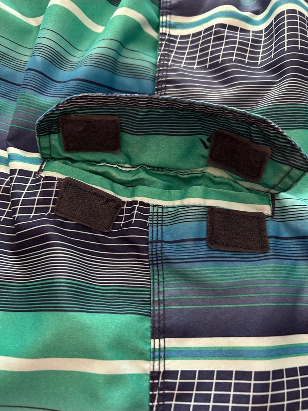 Kanu Surf Men's Wade Striped Swim Board Shorts, Size XXL